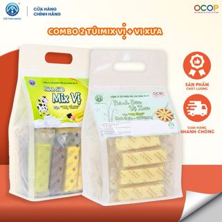Combo bánh sữa ba vì 500g Mix Vị + 500g Vị Xưa SỮA CHỊ VÀNG OFFICIAL