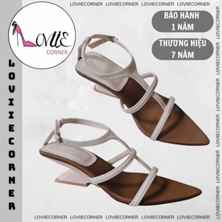 LOVIIECORNER - GIÀY SANDAL CAO GÓT MŨI NHỌN - GUỐC CAO GÓT NỮ HỞ HẬU CÀI GÓT LOE KHUYẾT 5 PHÂN G250513 - G250823
