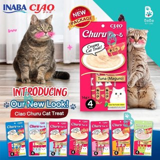 Súp thưởng CIAO CHURU Thơm Ngon Cho Mèo Mọi Lứa Tuổi
