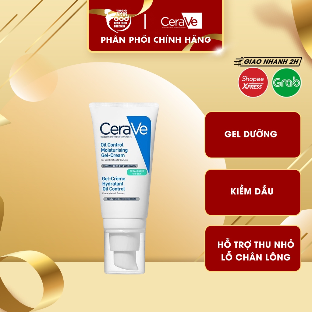 Gel dưỡng ẩm kiềm dầu Cerave Oil Control Moisturizing Gel-Cream 52ml