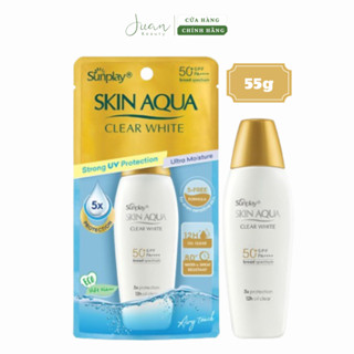 Sữa chống nắng dưỡng da trắng mịn - Sunplay Skin Aqua Clear White 55G Ju An