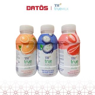  Thùng 24 chai nước Sữa trái cây TH true JUICE milk 300 ml Cam Dâu Chuối Việt Quất 