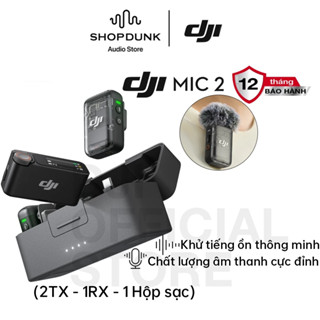 DJI Mic 2 Bộ Micro Không Dây Khử Ồn Mạnh Mẽ, Chất Âm Vượt Trội Chính Hãng Bảo Hành 1 Năm