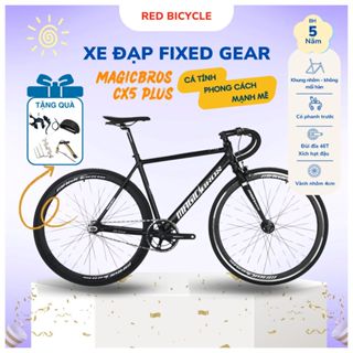  Xe Đạp Fixed Gear MagicBros CX5 PLUS- Khung Nhôm Không Mối Hàn Có Tặng Phanh Phụ - Xe Đạp Thể Thao 