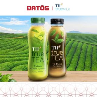  Thùng Trà Xanh Vị Chanh - Ô Long TH true TEA milk 350ml  24 Chai  