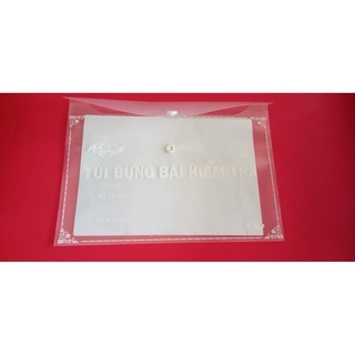 Bìa nút-Bìa Sơ Mi, Bìa kiểm tra in chữ, Khổ A5