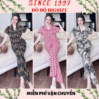 [55-90kg] Đồ bộ bigsize CỘC DÀI, Since1997 Đồ ngủ bigsize Pijama bigsize lụa Mango, lụa Hàn cao cấp