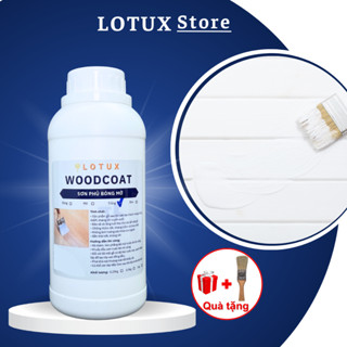 Sơn gỗ màu trắng & đen gốc nước ,chống thấm chống mốc không mùi dễ sơn không cần pha trộn - Lotux Woodcoat