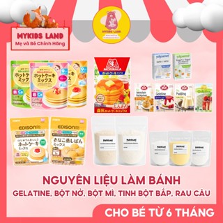 [1 GÓI ] Nguyên Liệu Làm Bánh Hữu Cơ Cho Bé Ăn Dặm - Gelatin, Bột Nở, Bột Mì, Tinh Bột Bắp, Pudding, Rau Câu