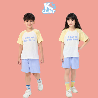 Bộ Quần Áo Cộc Tay K's Closet Chất Liệu Vải Cott Cho Bé Trai Và Bé Gái (2 - 9 Tuổi) E106ONS / E104ONS / KT56TWS, E031FIS