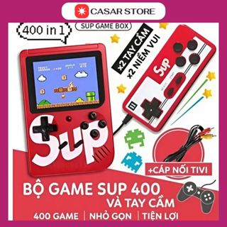 MÁY CHƠI GAME CẦM TAY SUP 400 IN 1 - 400 TRÒ CHƠI ĐIỆN TỬ 4 NÚT CỔ ĐIỂN.