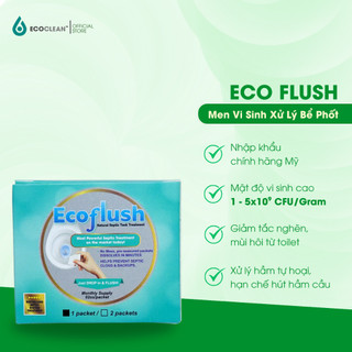  Men Vi Sinh Bể Phốt EcoFlush x KPT CHEM - Khử Mùi Hôi Toilet Giảm Nghẽn Bồn Cầu - Nhập khẩu Mỹ 