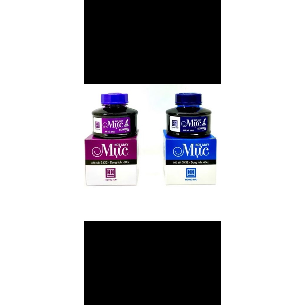 Combo 3 Lọ Mực Hồng Hà (mực bơm bút máy)
