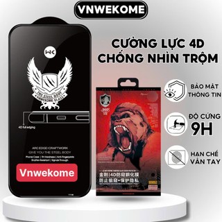  4D 9D KK XỊN LOẠI 1 Dán kính cường lực chống nhìn trộm cho IPHONE X XS 11 12 13 14 15 16 17 MINI PRO MAX PLUS 16E 2025 