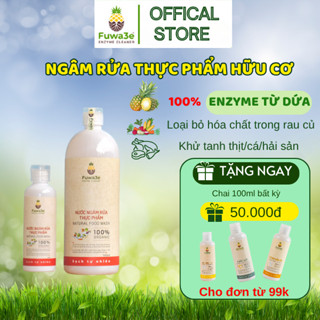 Nước Ngâm Rửa Rau Củ, Thịt Cá Fuwa3E, Làm Sạch Thực Phẩm, Organic Chiết Xuất Enzyme Từ Dứa 100ml/1L