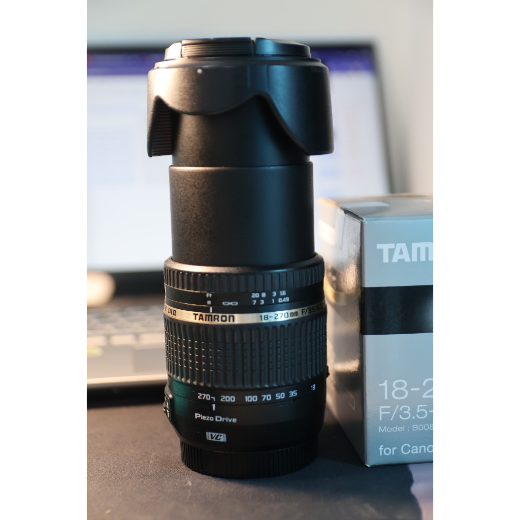 lens canon Tamron 18-270mm F3.5-6.3 Di Ⅱ VC PZD (Phiên bản siêu đa dụng canon crop, có chống rung, thấu kính sạch đẹp) - Lens máy ảnh