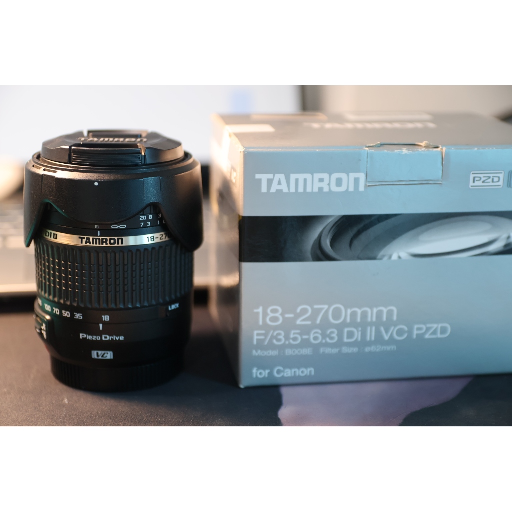 lens canon Tamron 18-270mm F3.5-6.3 Di Ⅱ VC PZD (Phiên bản siêu đa dụng canon crop, có chống rung, thấu kính sạch đẹp) - Lens máy ảnh