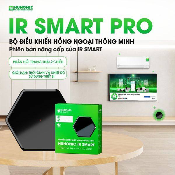 Điều Khiển Hồng Ngoại IR Smart Hunonic – Điều Khiển Từ Xa, Hẹn Giờ Bật Tắt Quạt, Tivi,Điều Hòa...