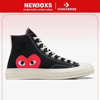 Giầy Converse x Comme des Garçons PLAY, Low Black - A08791C, Converse CDG, Converse Chính Hãng