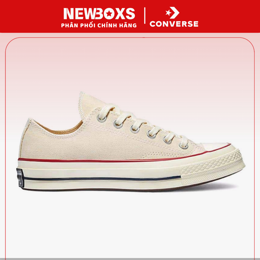 Giày Converse Chuck 1970 Parchment Low Top - 162062, Converse Chính Hãng, Basic Sneaker, Vải Canvas