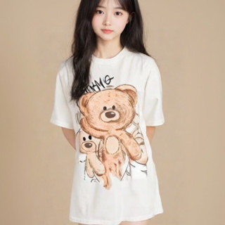 [RẺ VÔ ĐỊCH] Áo thun FIDE TEEDY phông cotton unisex nam nữ form rộng cổ tròn áo đính gấu (TẶNG KÈM GẤU)