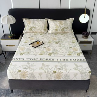 Ga giường Lụa Thái cao cấp kèm 2 vỏ gối, Bộ ga gối 3 món 1m2, 1m4, 1m5, 1m6, 1m8, 2m2, x2m mềm mịn, thoáng mát