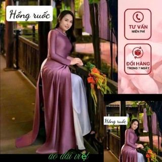 Lụa Tô Châu màu Hồng Ruốc chất liệu vải cao cấp dáng tà A rộng 70-72cm