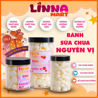Bánh Ăn Dặm Cho Bé Sữa Chua Hỗ Trợ Tiêu Hóa Bổ Sung Canxi Và Vitamin D Hũ 350ml/ 600ml- LINNA