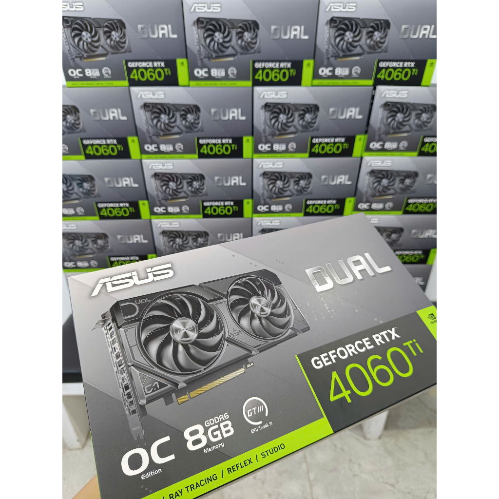 Card đồ họa ASUS DUAL RTX4060TI-O8G EVO. Hàng mới chính hãng
