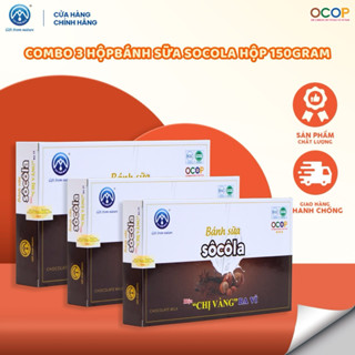  Combo hộp bánh sữa Ba Vì Sôcôla 140gram Hộp CHỊ VÀNG OFFICIAL 