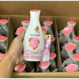  Sữa dưỡng thể Hazeline dưỡng ẩm sáng mịn da yến mạch và dâu tằm 230ml 