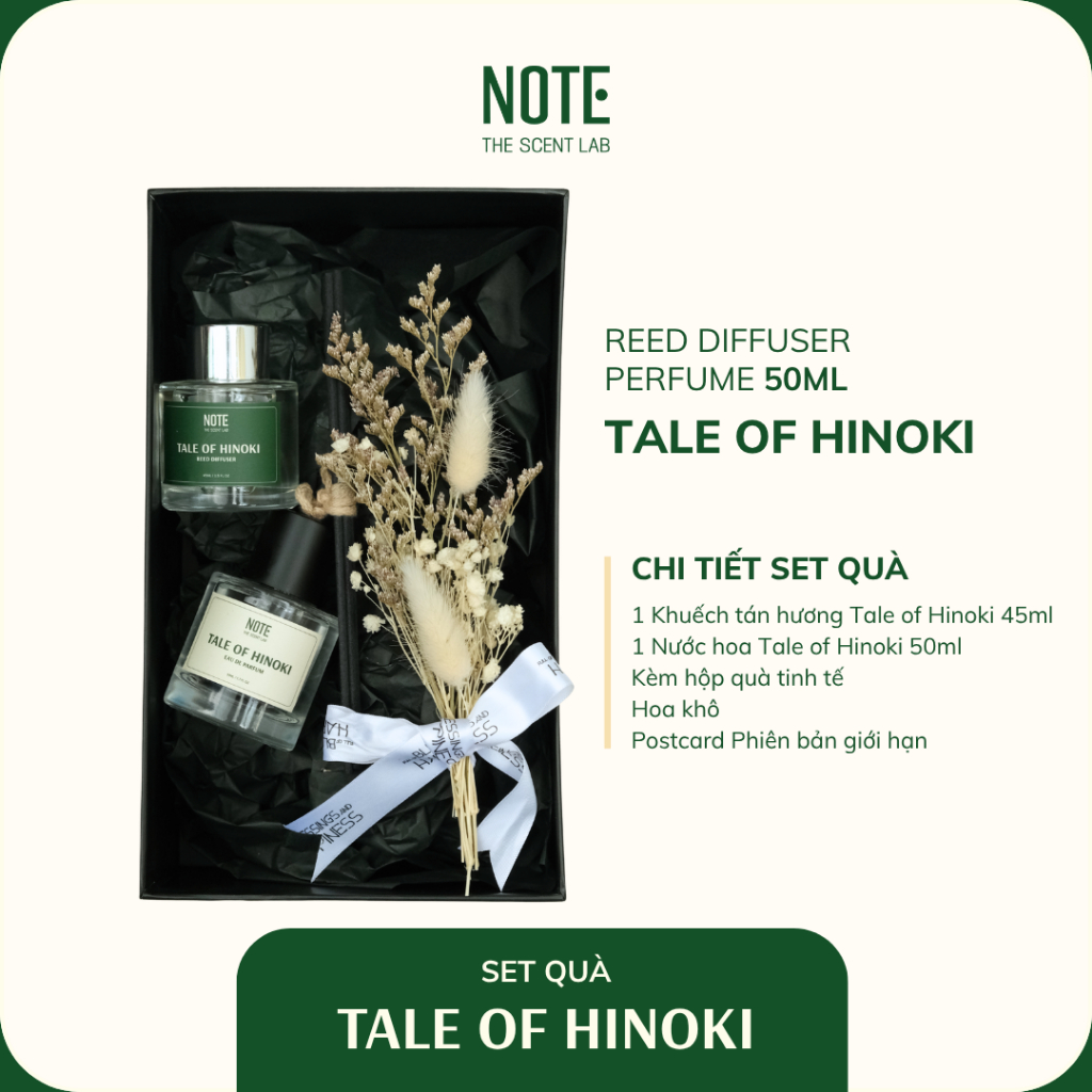 Set quà 2 Hương & Hoa NOTE - The Scent Lab | Định Hình Phong Cách Sống