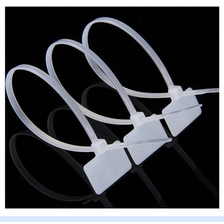 Set 100 Dây rút - Dây thít có Bảng ghi chú bằng nhựa tự khóa  giúp bó gọn dây điện Shop 893GroupA