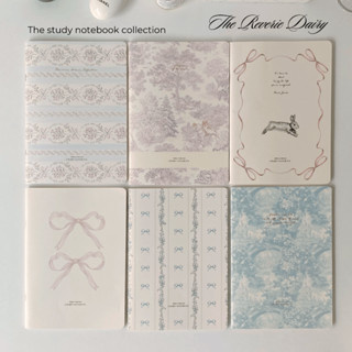 Vở kẻ ngang kẻ ô caro 80 100 120 trang tập học sinh Ribbon 2 Coquette Crabit Reverie Diary Collection