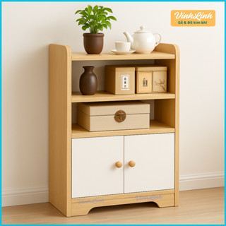 Tủ Đầu Giường Gỗ MDF Đa Năng – Tab Kệ Mini Có Hộc Tủ, Dùng Cho Phòng Ngủ/Phòng Khách