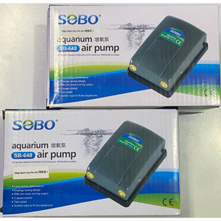MÁY TẠO OXY 2 VÒI SOBO cao cấp. SB- 648 DÂY VÀ SỦI OXY CHO BỂ CÁ CẢNH