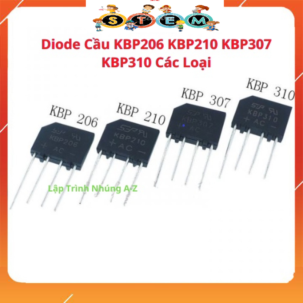 [Stem A-Z][G16] Combo 5 Chiếc Diode Cầu KBP206 KBP210 KBP307 KBP310 Các Loại