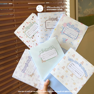 [LẺ - MÔN HỌC] Giấy bao tập, bọc vở, bao sách TINY STUDY CLUB | 12th Edition | thiết kế bởi Bliss.