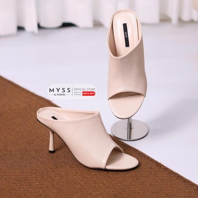 Giày sục nữ bản ngang gót nhọn 7.5cm cao cấp MYSS - SU245