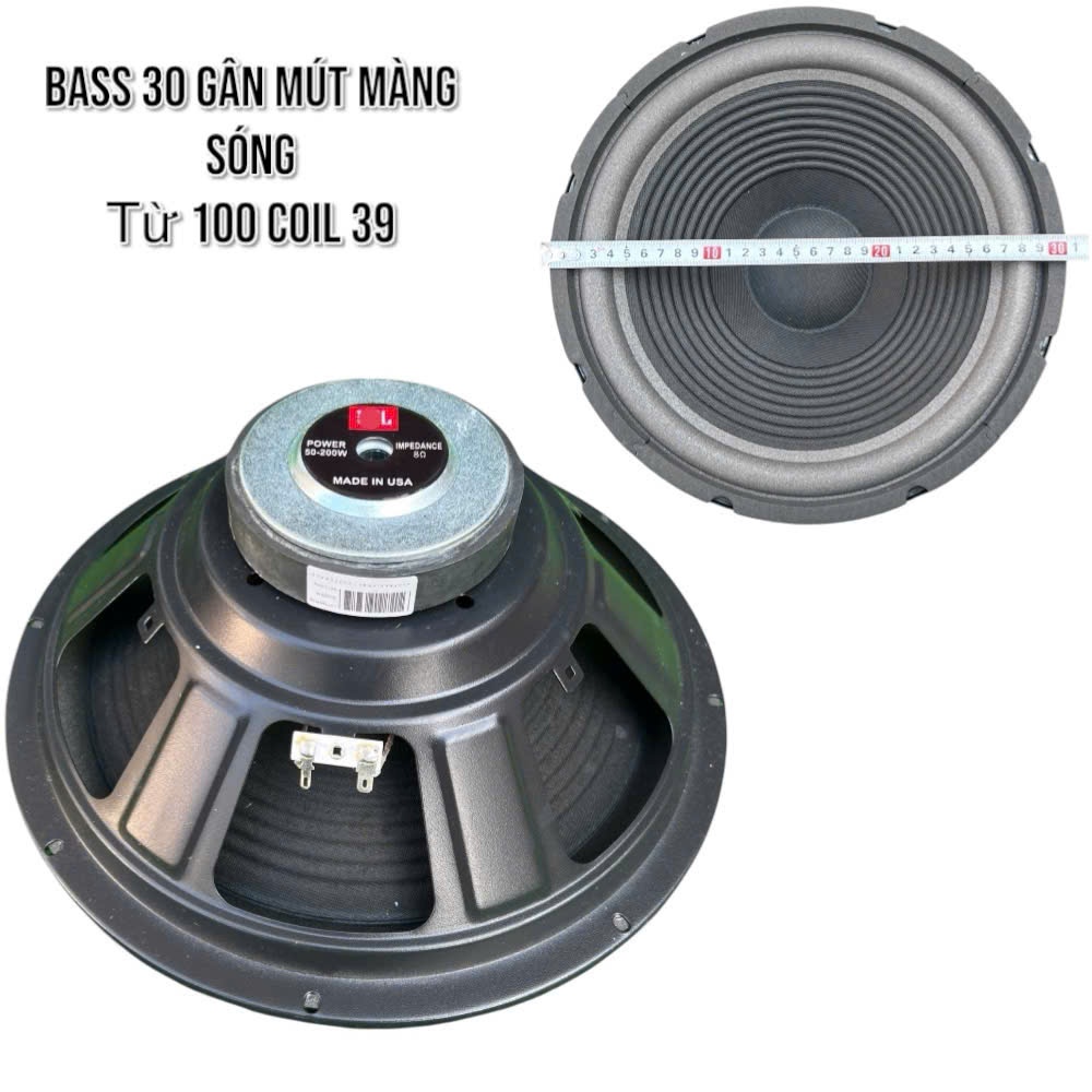 loa bass 30 coil 38 từ 100 gân mút màng vải sóng - karaoke cực hay - giá 1 củ