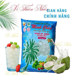 Thạch dừa Minh Châu (túi 1kg)  - Ăn Vặt Snack topping đồ uống