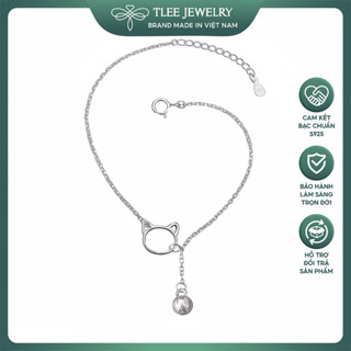 Lắc tay bạc nữ TLEE mèo chuông cá tính TLEE JEWELRY LT0152