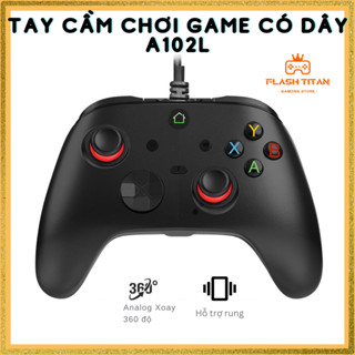 Tay cầm chơi game có dây A102L model 2025 - Full skill Fifa online 4 - Analog xoay 360  Hỗ trợ macro