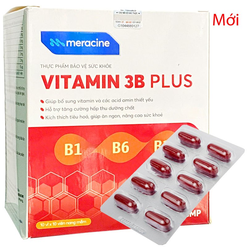 VITAMIN 3B PLUS Meracine bổ sung vitamin thiết yếu Meracine
