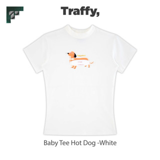  Áo Thun Baby Tee TRAFFY HotDog Cotton 4 Chiều Unisex 