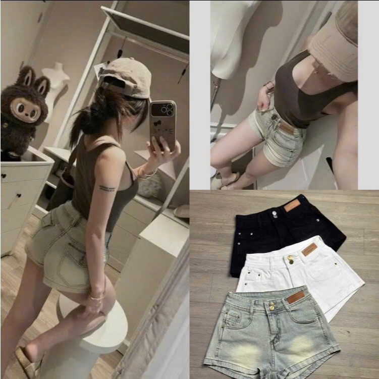 Quần Short Jeans Nữ, Tôn Dáng Chân Thon, Phong Cách Trẻ Trung Chất Jeans Co Giãn Thoải Mái {N1K8}