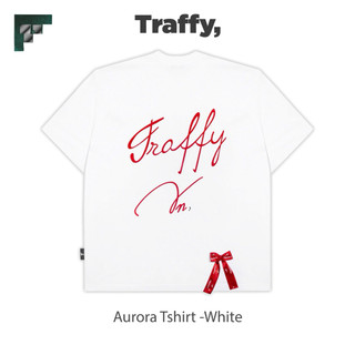  Áo Thun TRAFFY "Đín Nơ" SS2 Màu Trắng 100% Cotton Unisex 