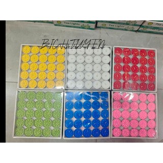 NẾN TEALIGHT HOA MAI [ ĐỦ MÀU]