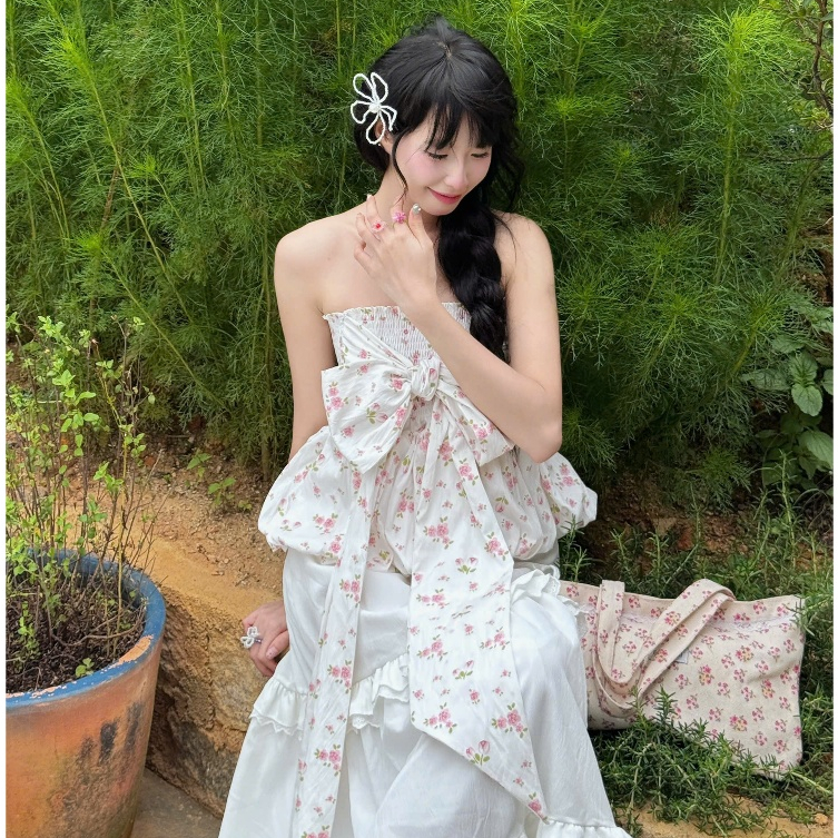 NAVIE - [2 IN 1] Chân váy/Áo NINGNING dáng bí bo chun phối dây thời trang nữ | BigBuy360 - bigbuy360.vn