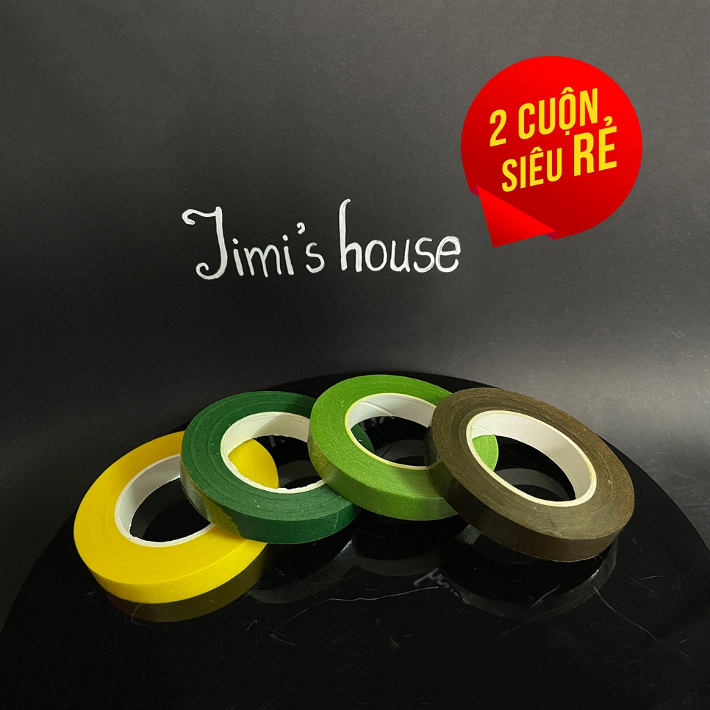 Băng keo dán cành làm hoa handmade , hoa kẽm nhung